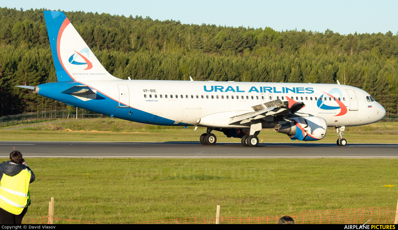 Ural Airlines VP-BIE aircraft at Krasnoyarsk - Yemelyanovo