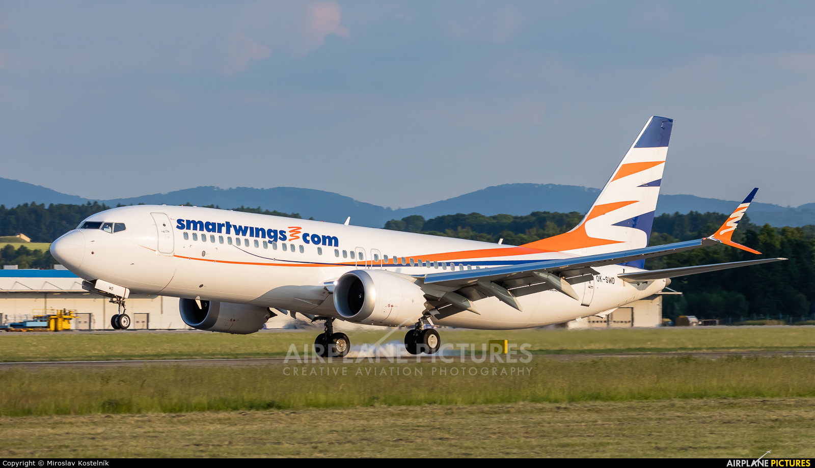 SmartWings OK-SWD aircraft at Ostrava Mošnov