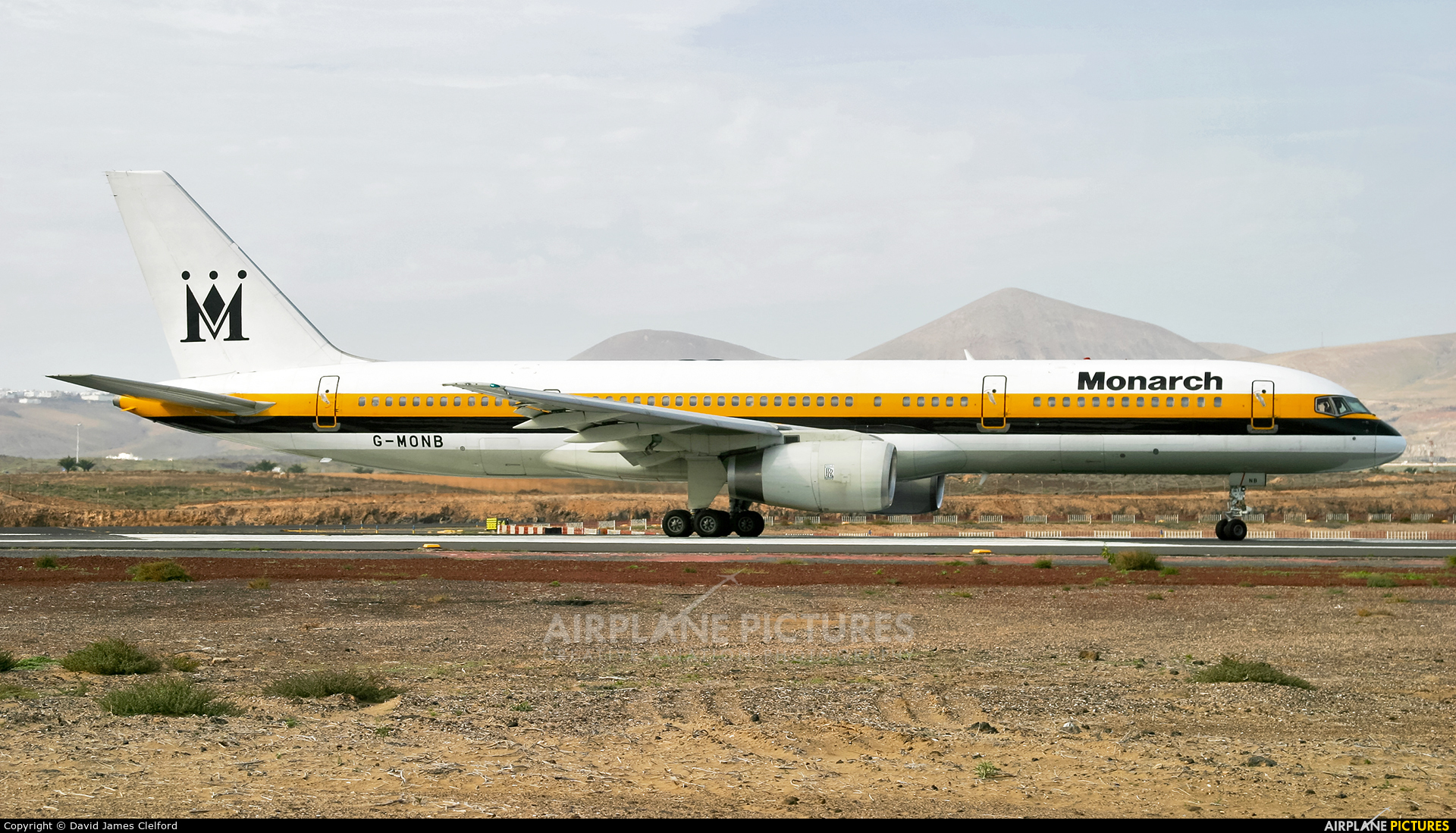 Monarch Airlines G-MONB aircraft at Lanzarote - Arrecife