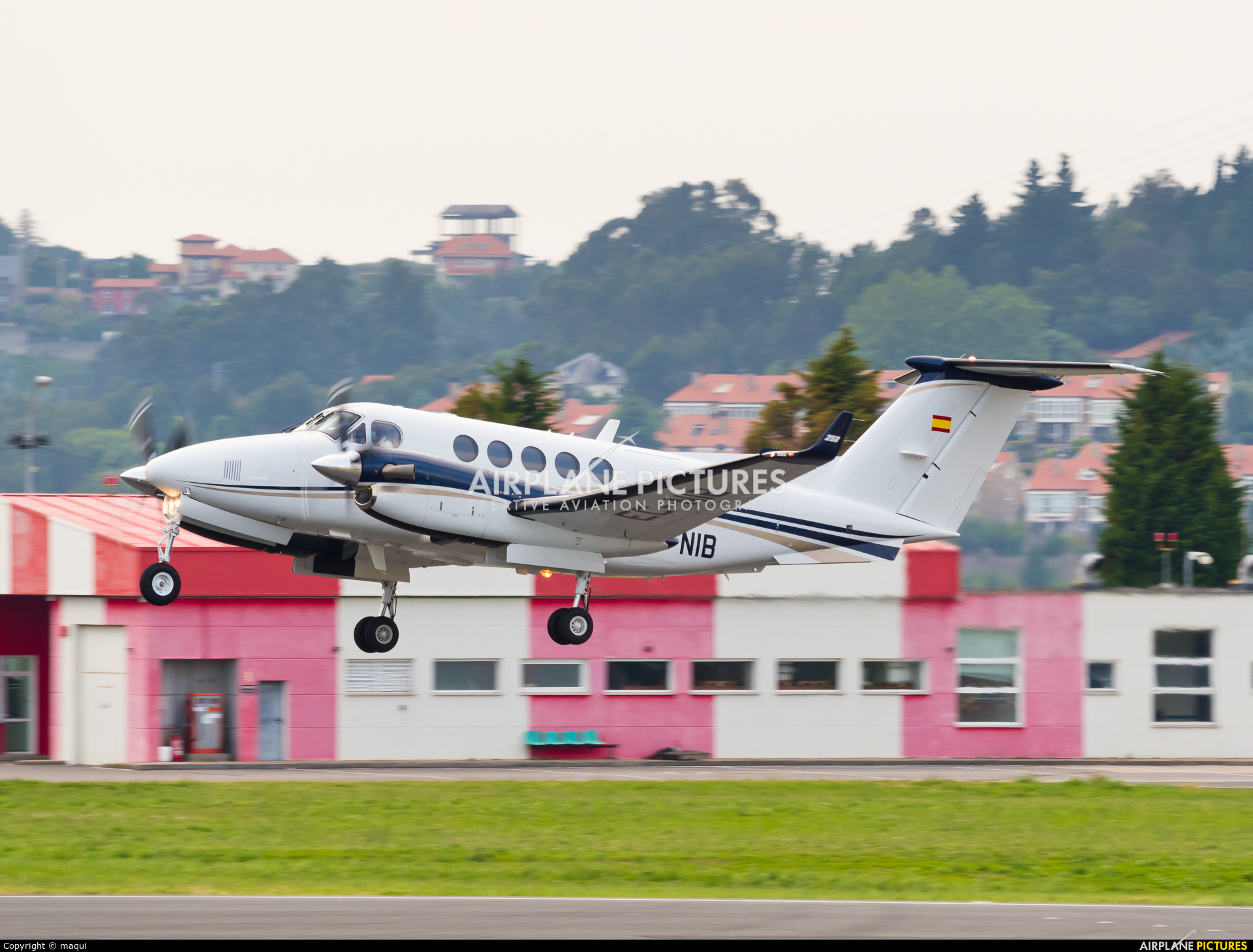 Private EC-NIB aircraft at La Coruña