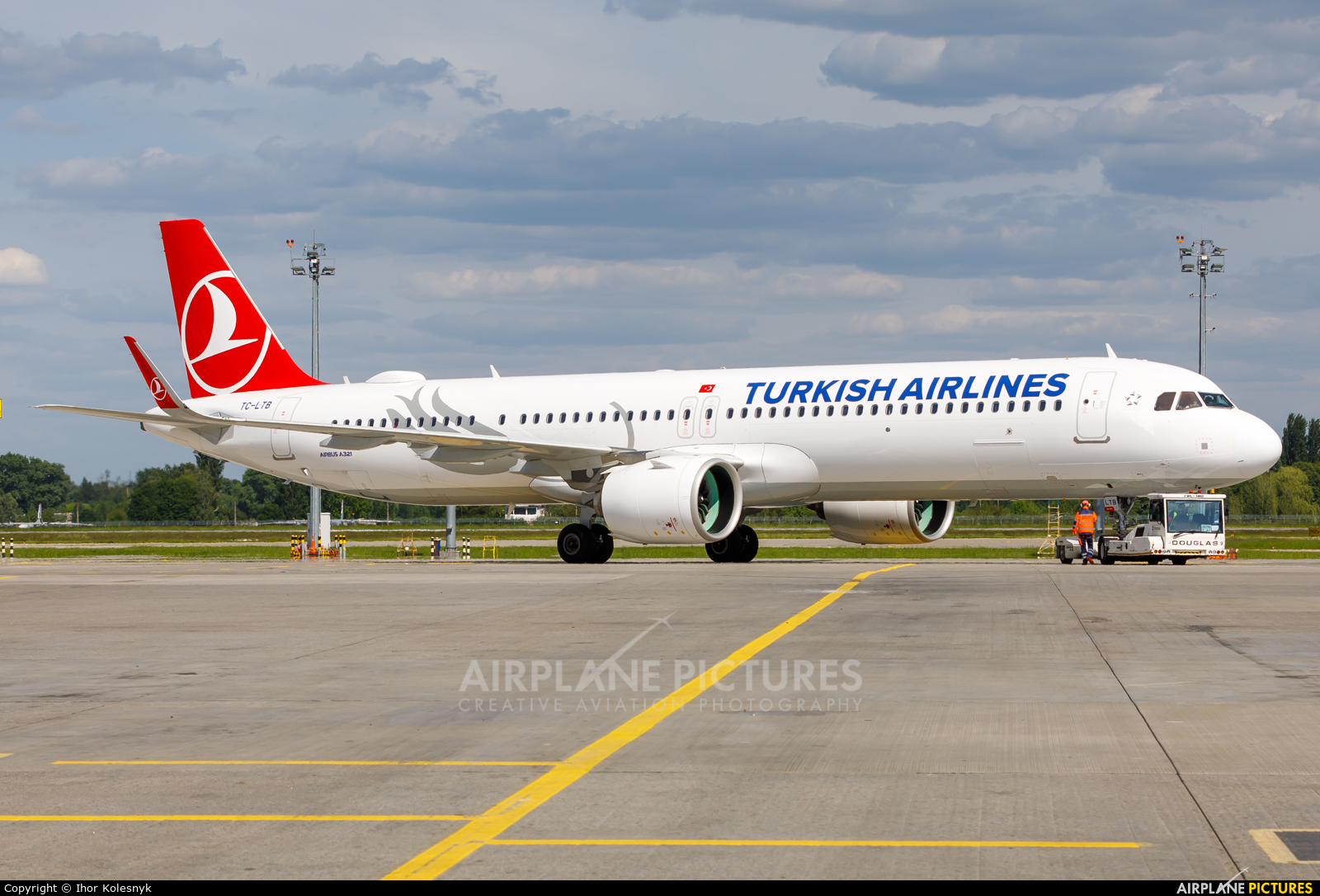 Turkish Airlines TC-LTB aircraft at Kyiv - Borispol
