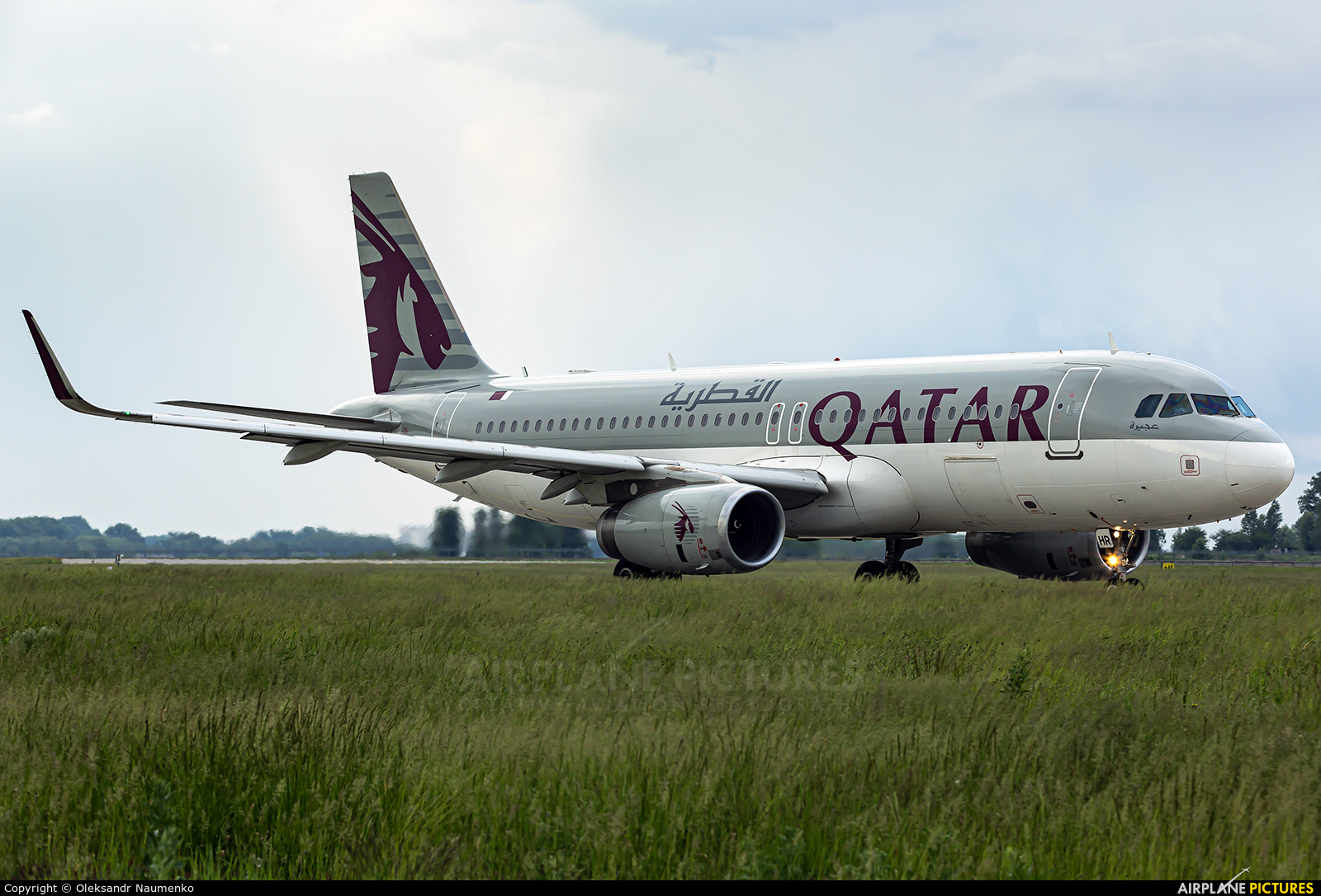 Qatar Airways A7-AHR aircraft at Kyiv - Borispol