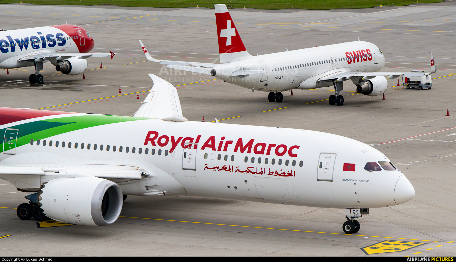 Royal Air Maroc CN-RGY aircraft at Zurich