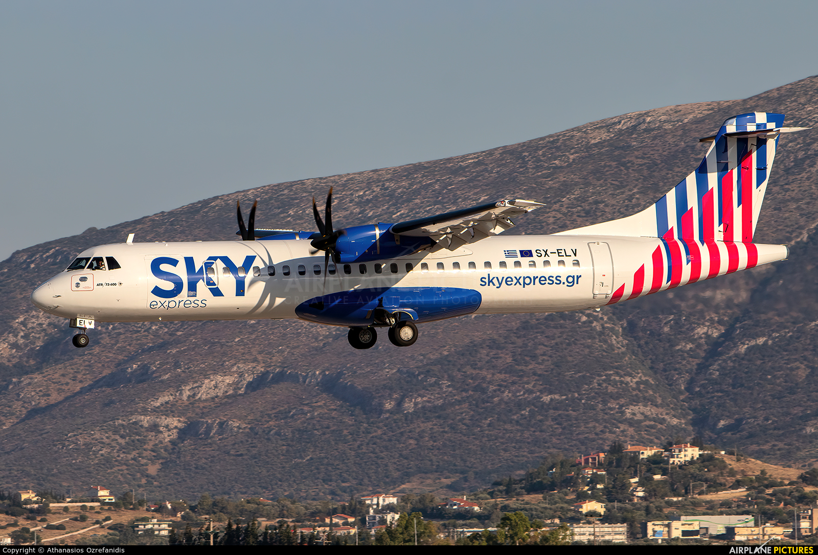 Sky Express SX-ELV aircraft at Athens - Eleftherios Venizelos