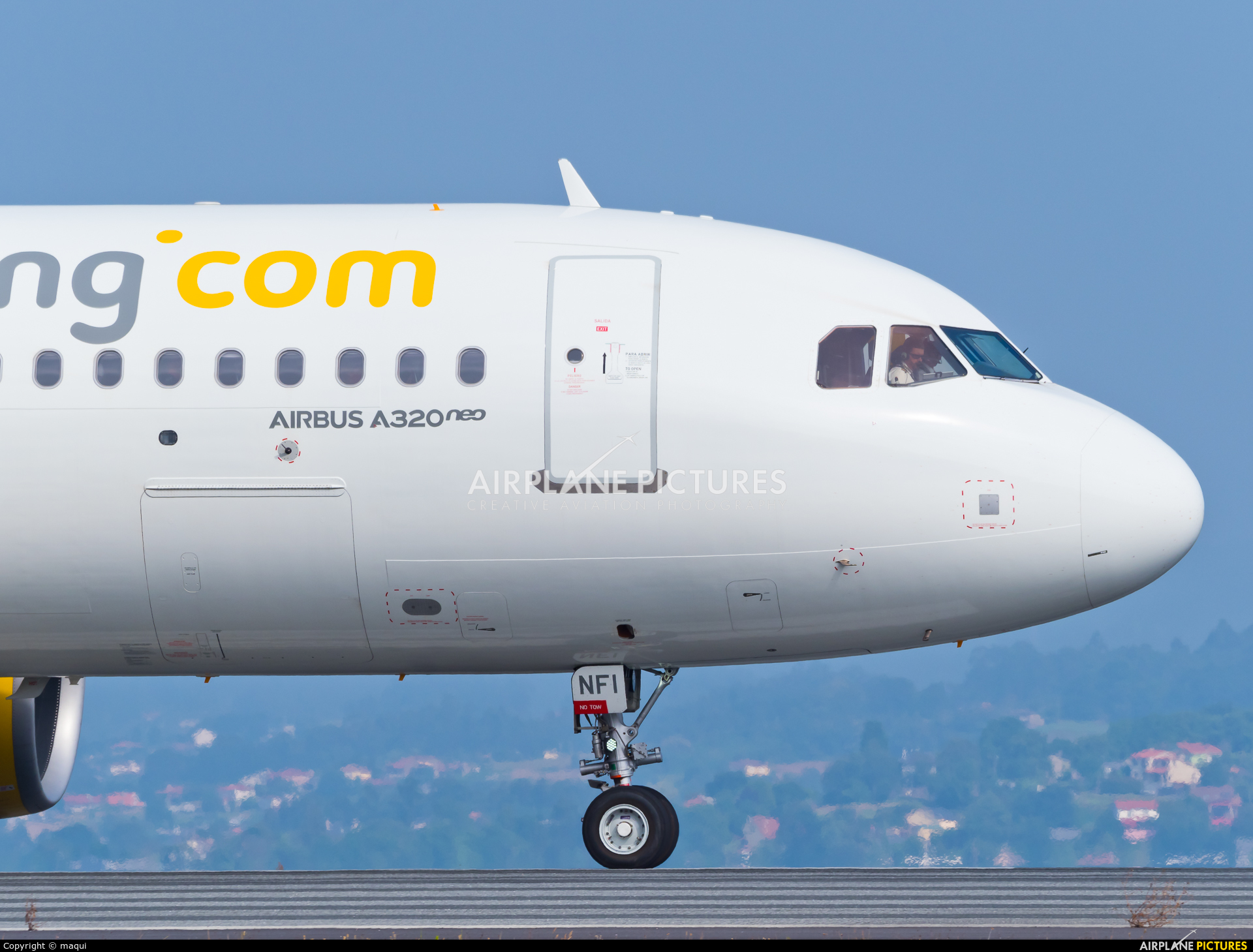 Vueling Airlines EC-NFI aircraft at La Coruña