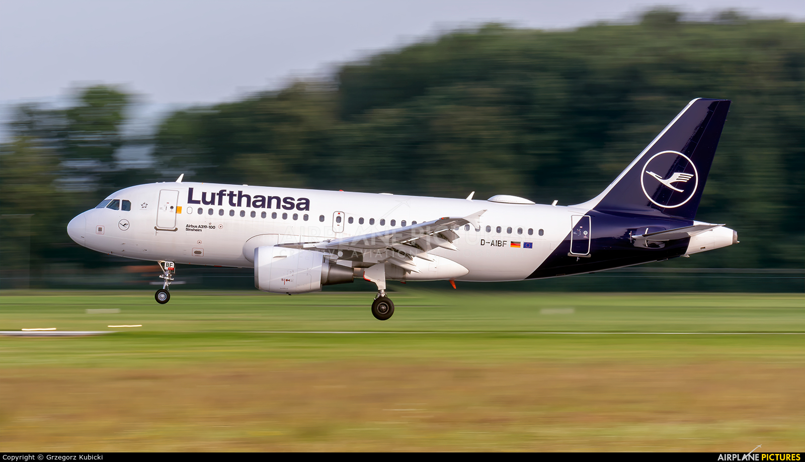 Lufthansa D-AIBF aircraft at Kraków - John Paul II Intl