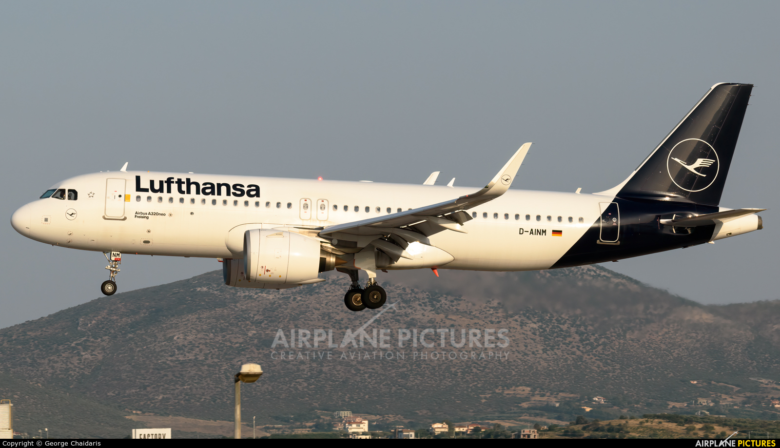 Lufthansa D-AINM aircraft at Athens - Eleftherios Venizelos