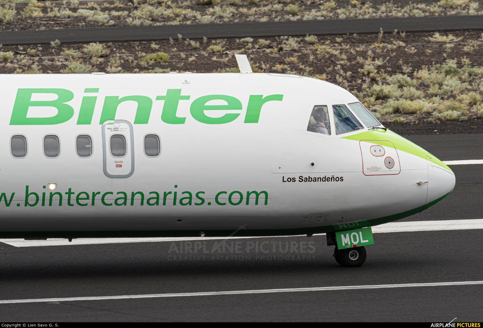 Binter Canarias EC-MOL aircraft at Santa Cruz de La Palma
