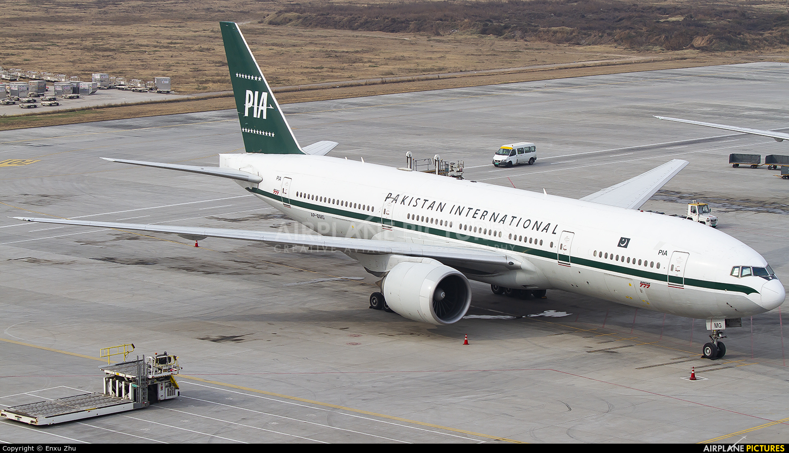 PIA - Pakistan International Airlines AP-BMG aircraft at Xi'an Xianyang International