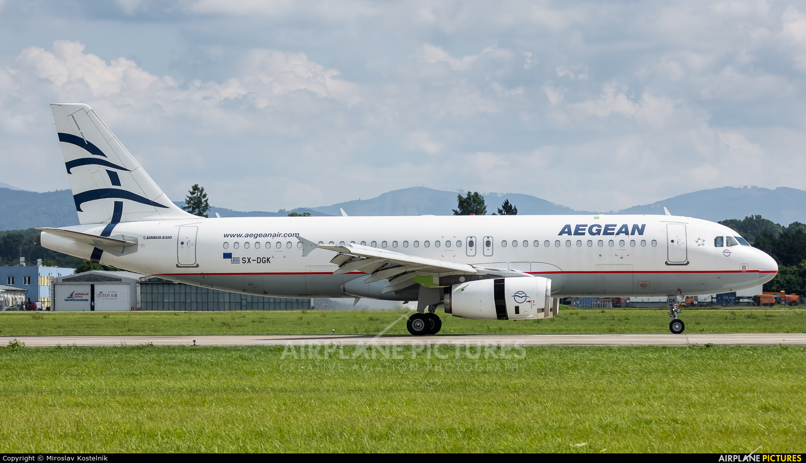 Aegean Airlines SX-DGK aircraft at Ostrava Mošnov