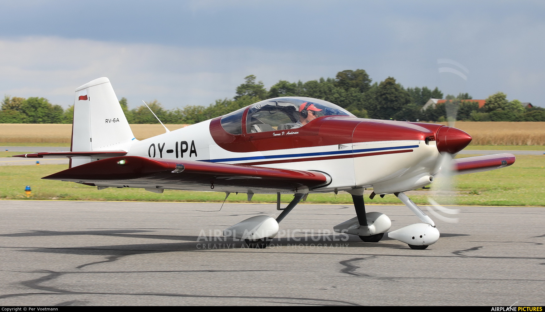 Private OY-IPA aircraft at Lolland-Falster Airport