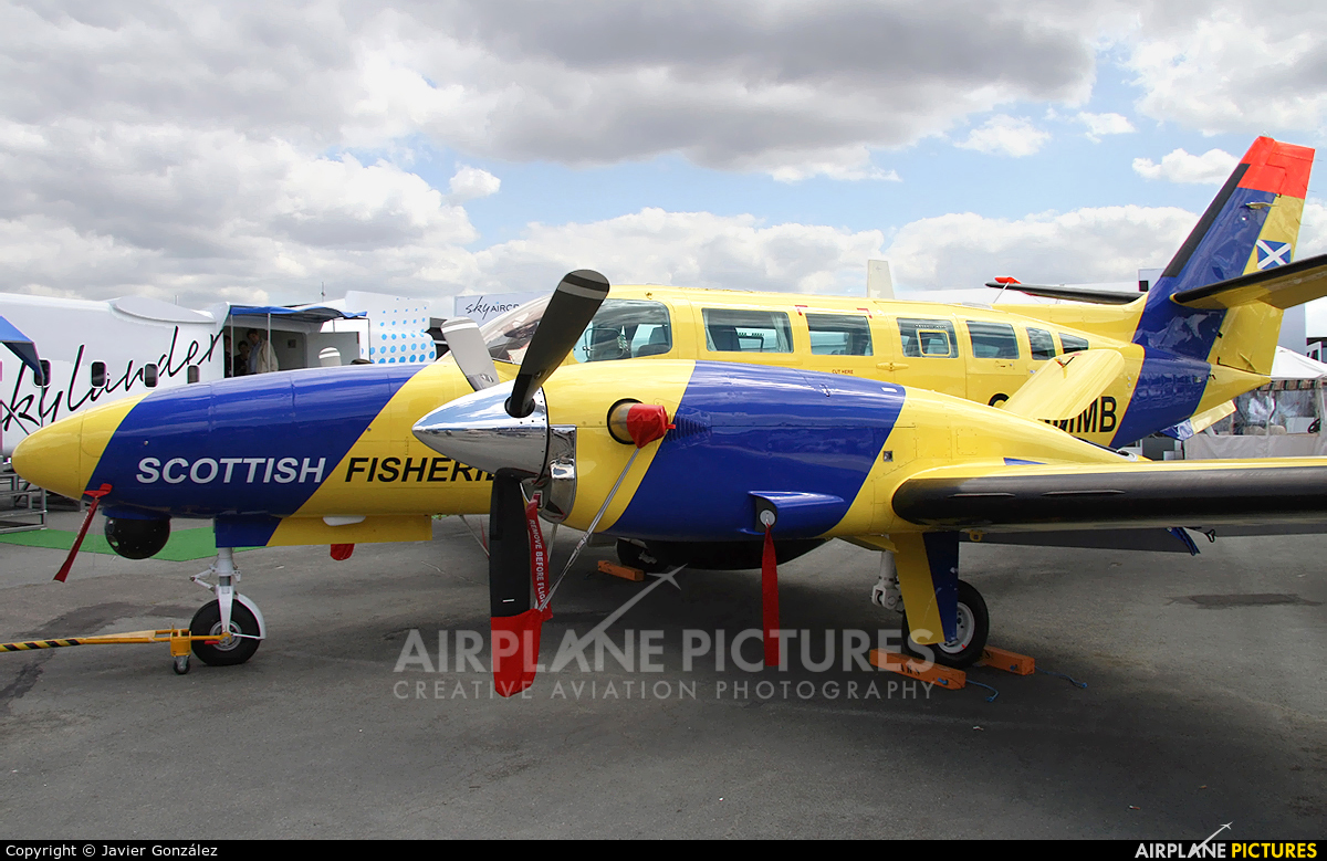 Scottish Fisheries Protection Agency G-SMMB aircraft at Paris - Le Bourget