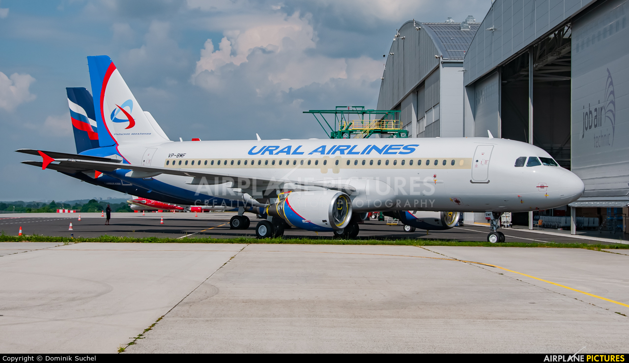 Ural Airlines VP-BMF aircraft at Ostrava Mošnov