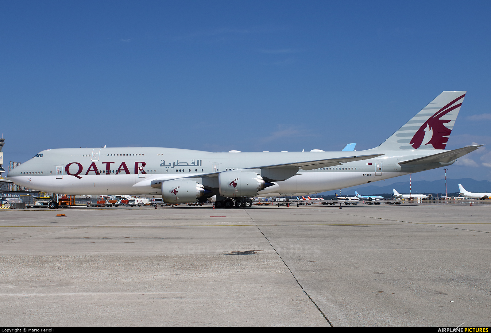 Qatar Amiri Flight A7-HHF aircraft at Milan - Malpensa
