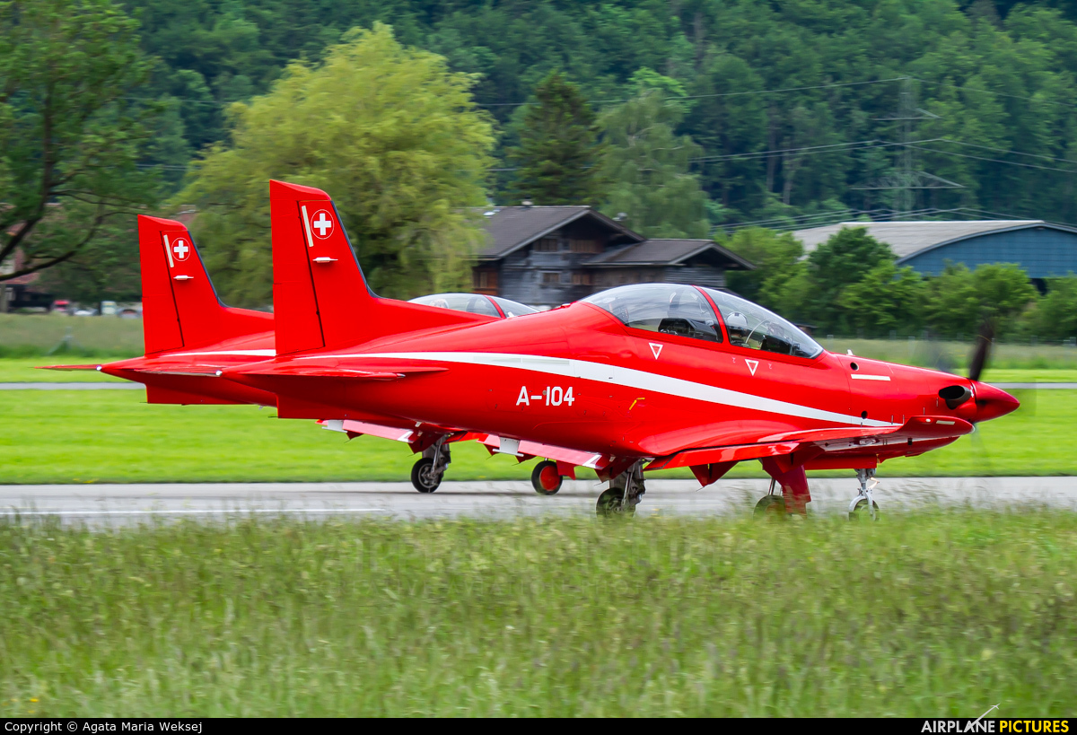Switzerland - Air Force A-104 aircraft at Meiringen