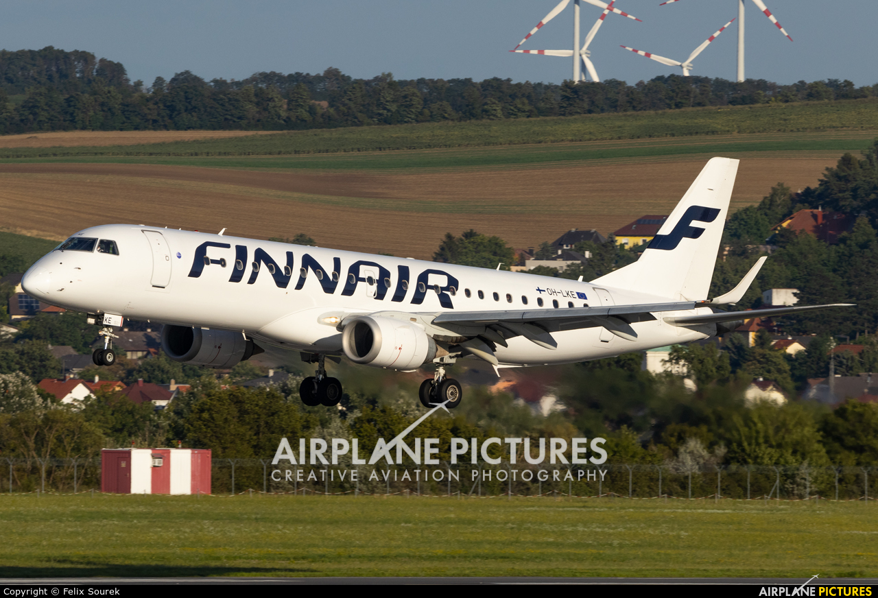 Finnair OH-LKE aircraft at Vienna - Schwechat