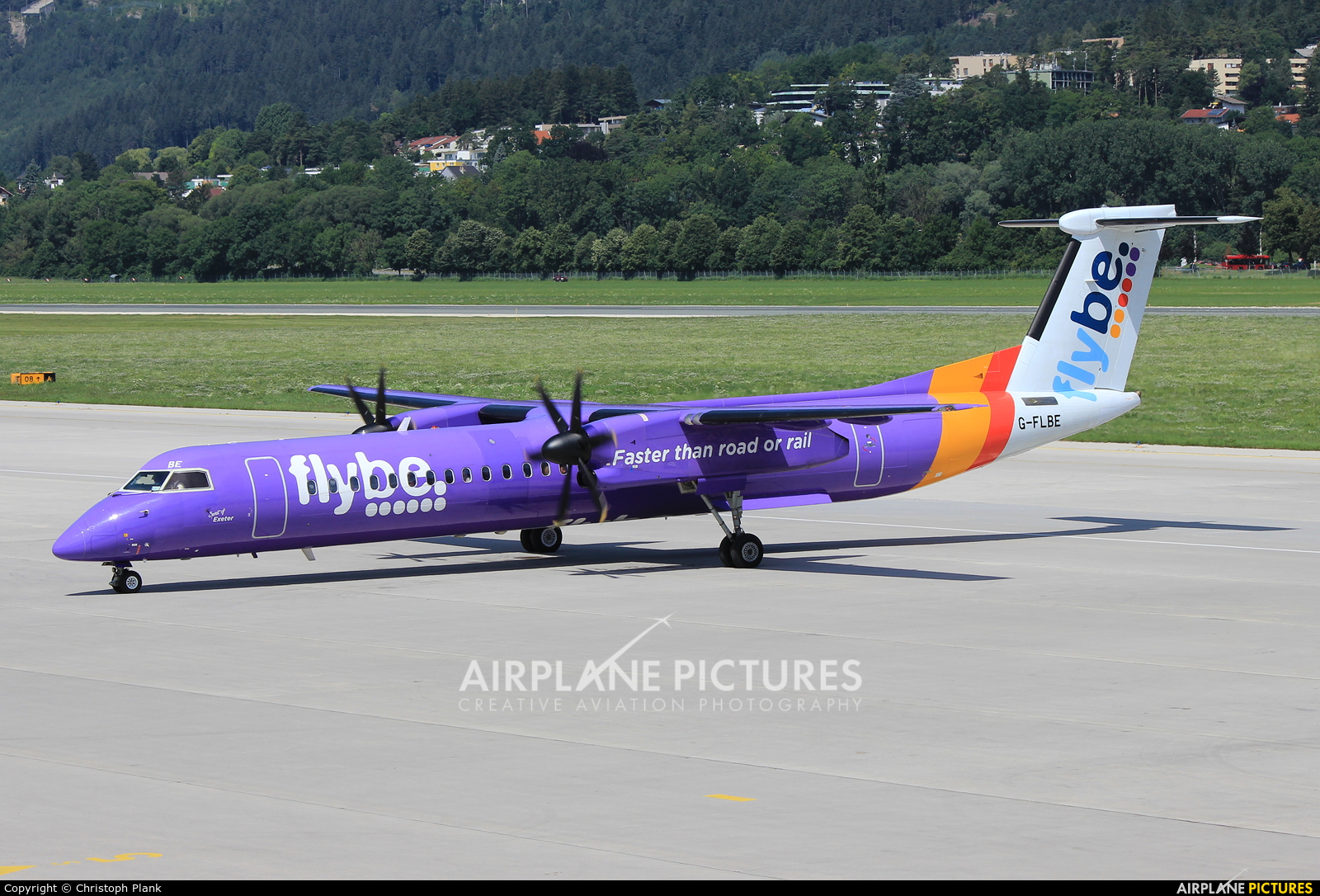 Flybe G-FLBE aircraft at Innsbruck