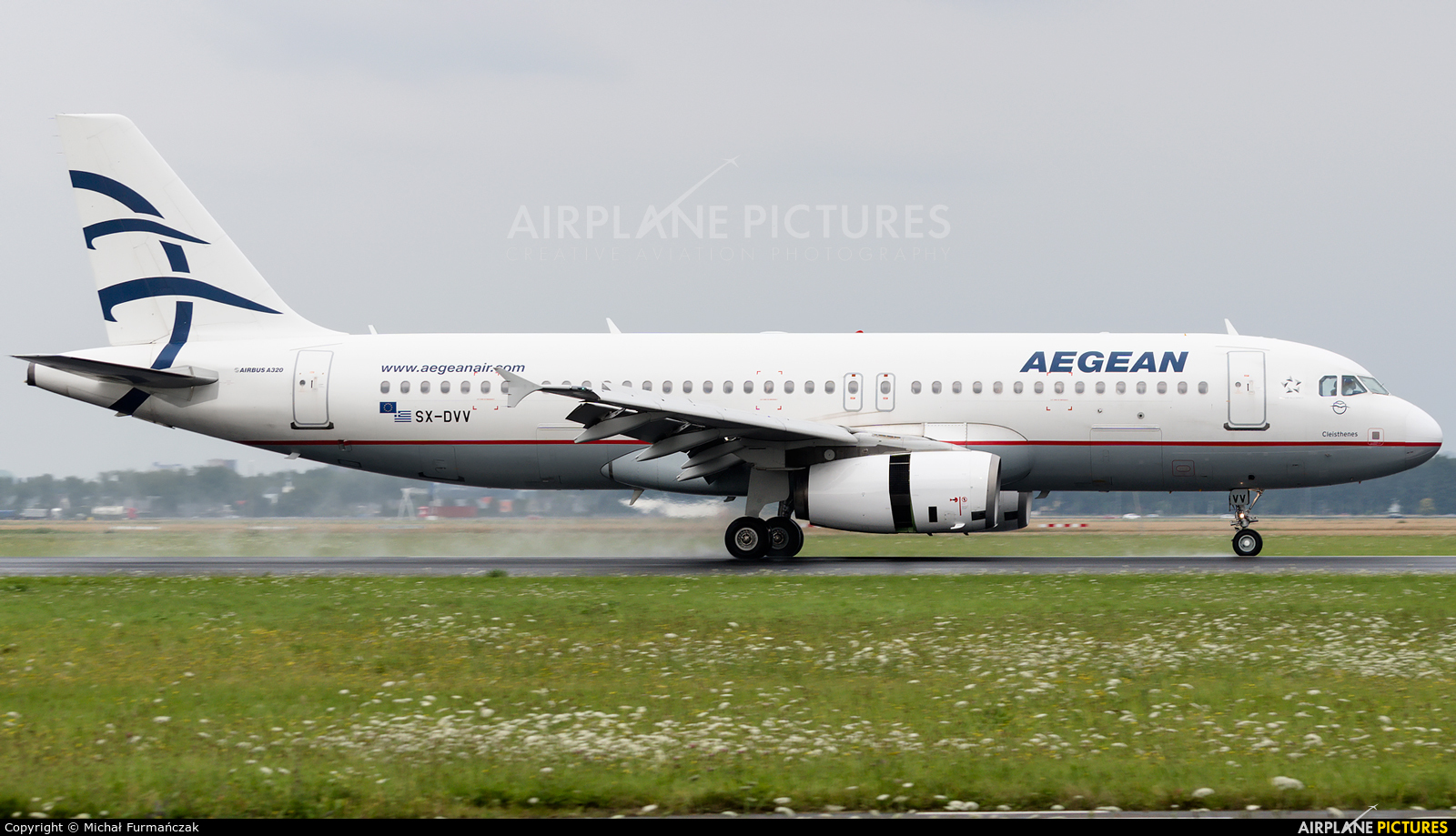 Aegean Airlines SX-DVV aircraft at Amsterdam - Schiphol