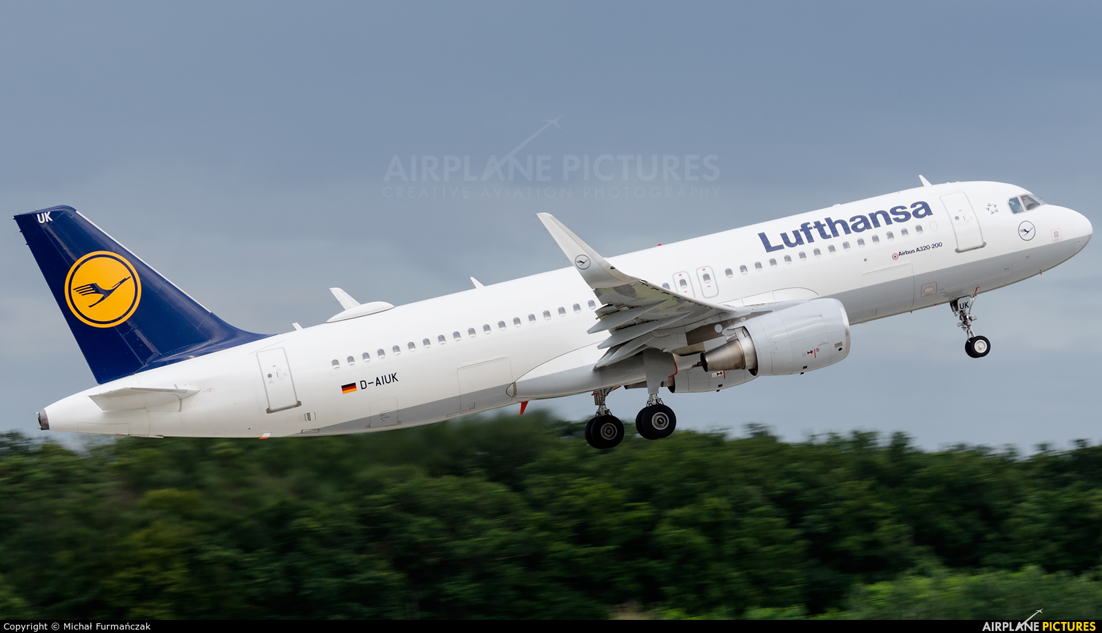Lufthansa D-AIUK aircraft at Frankfurt