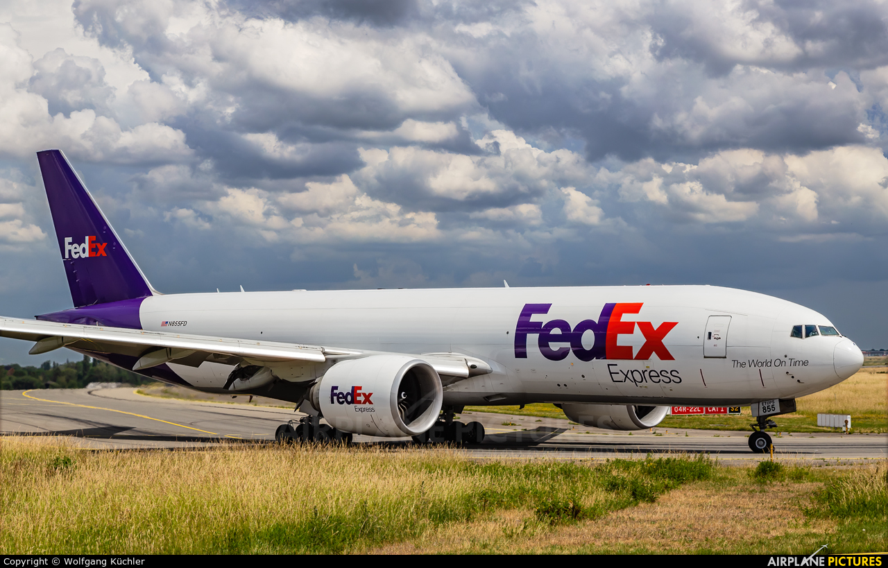 FedEx Federal Express N855FD aircraft at Liège-Bierset