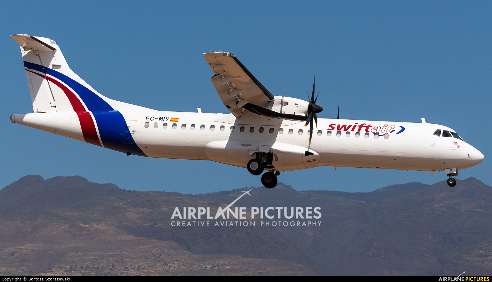 Swiftair EC-MIY aircraft at Aeropuerto de Gran Canaria