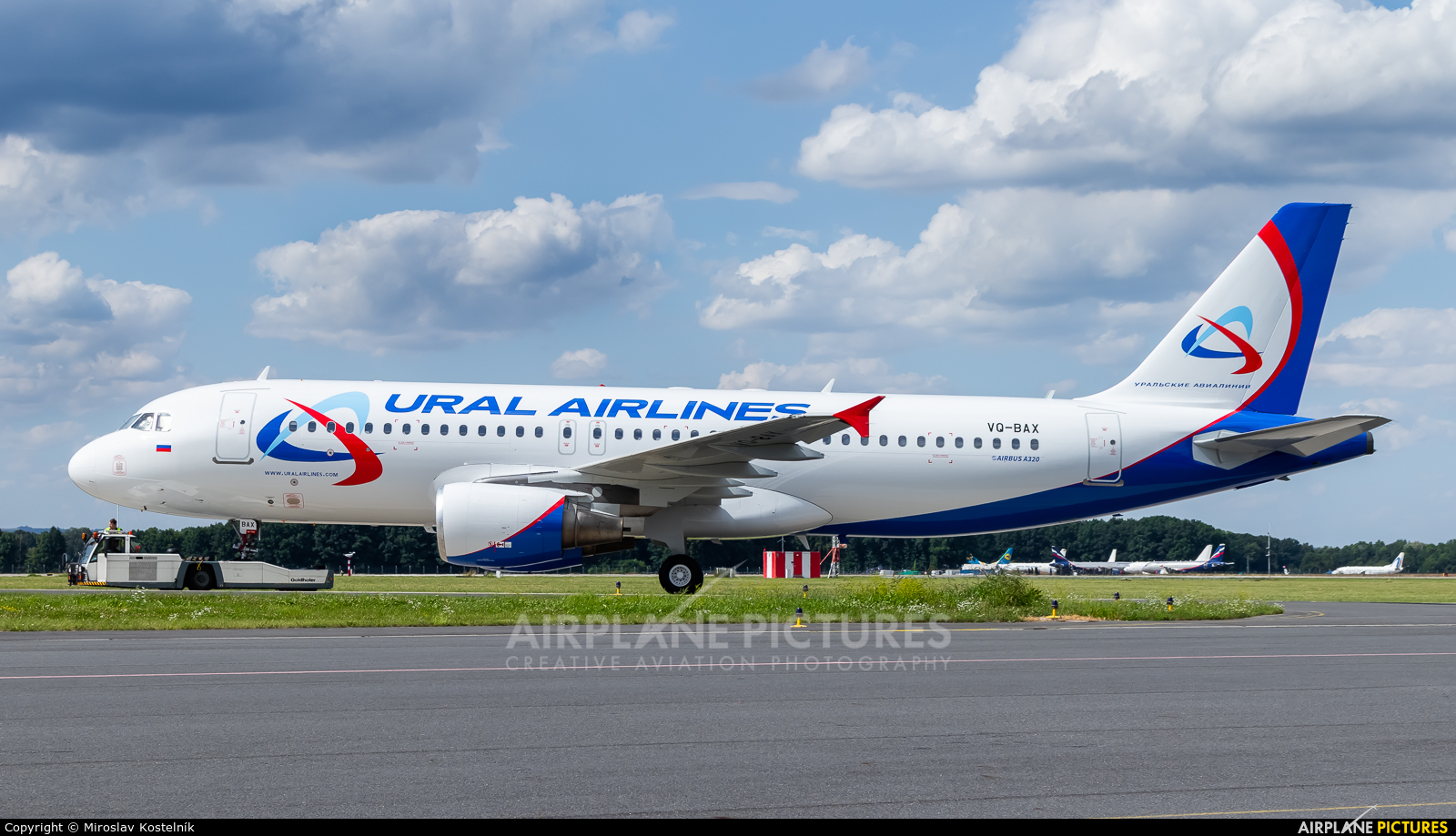 Ural Airlines VQ-BAX aircraft at Ostrava Mošnov