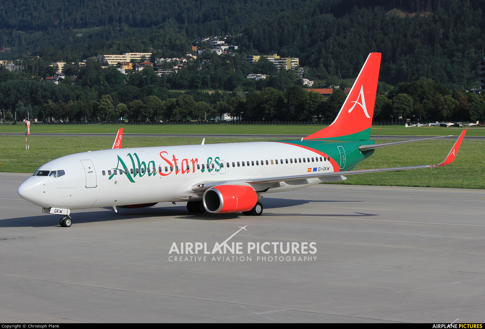 AlbaStar EI-GKW aircraft at Innsbruck