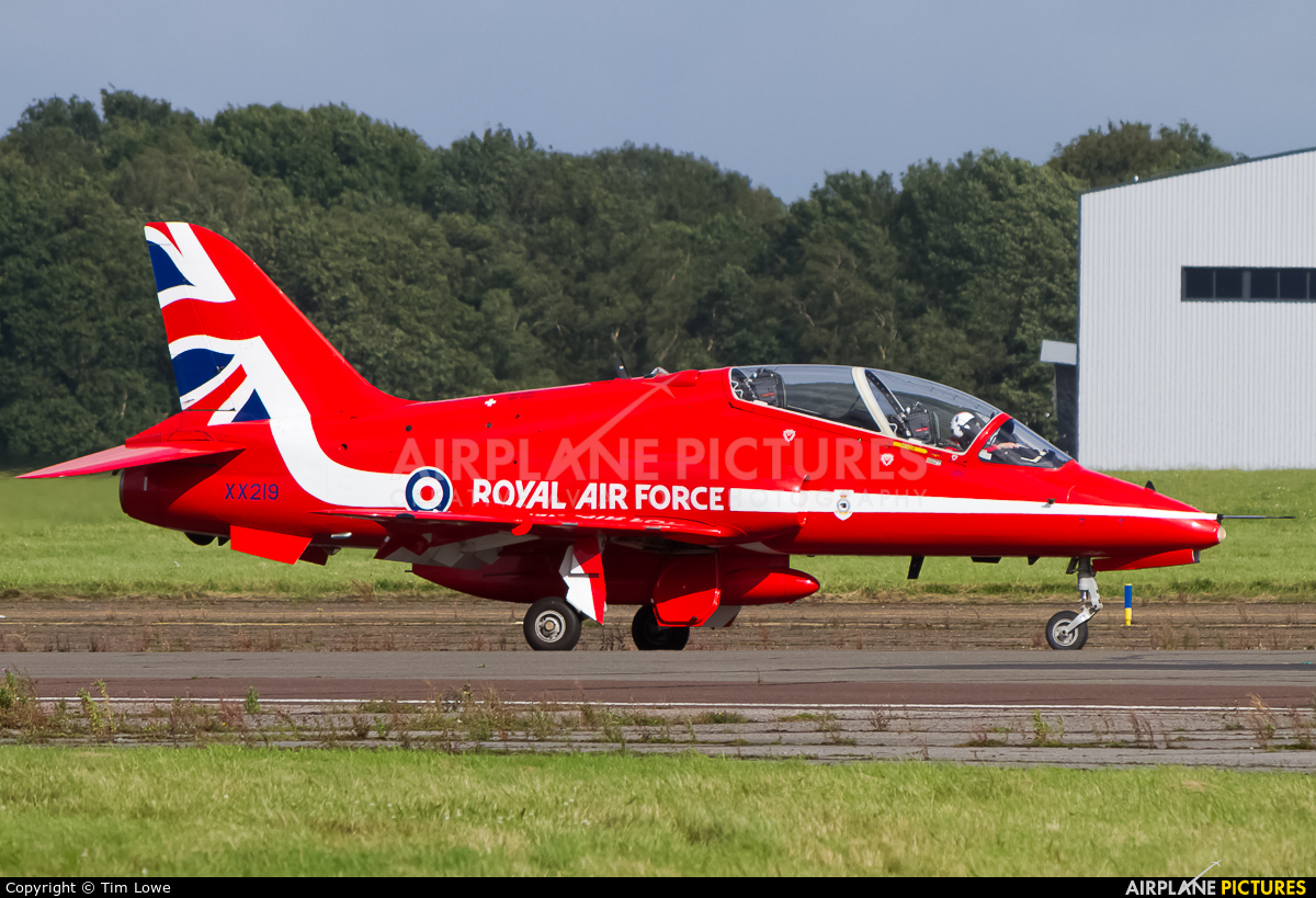 Royal Air Force "Red Arrows" XX219 aircraft at Biggin Hill