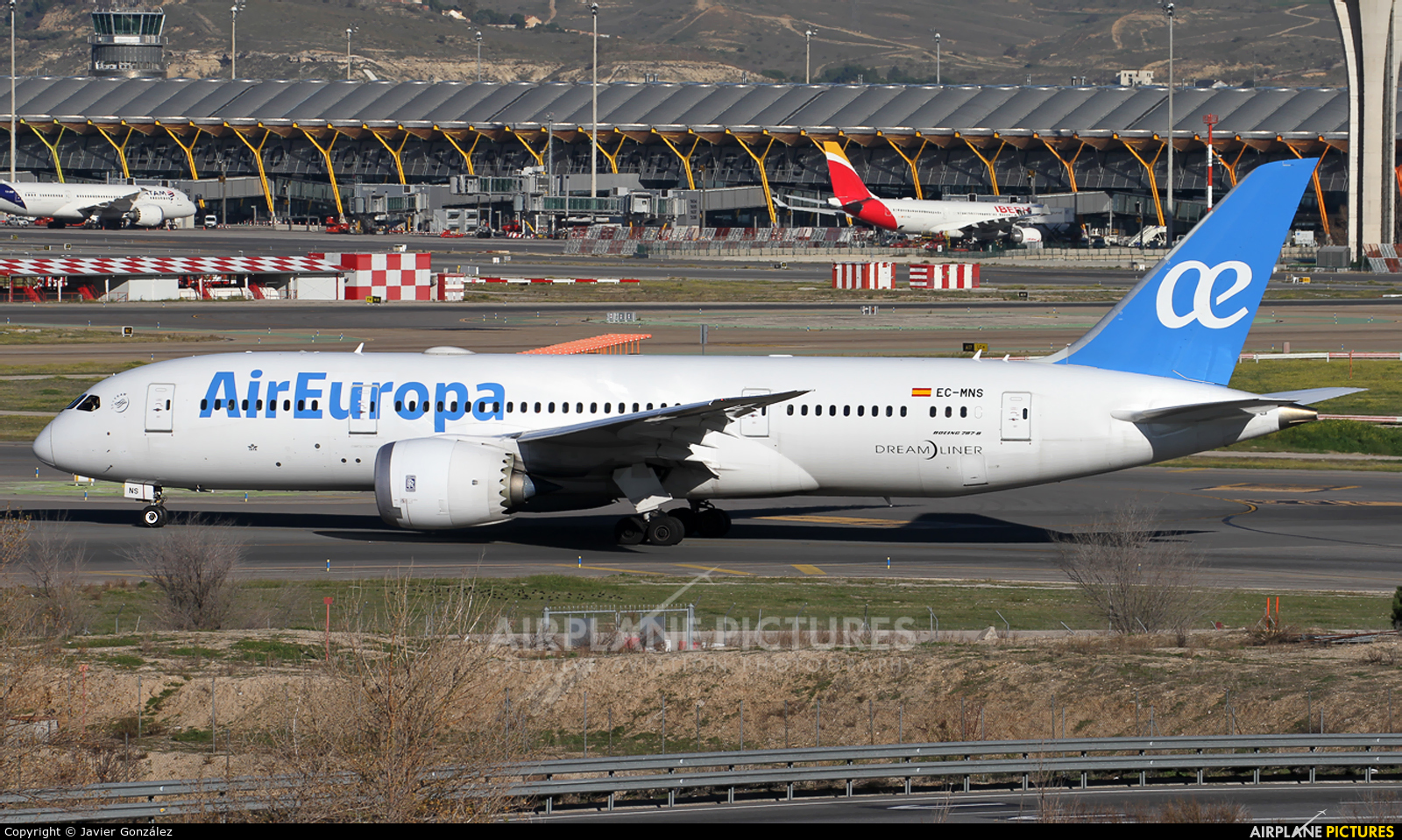 Air Europa EC-MNS aircraft at Madrid - Barajas