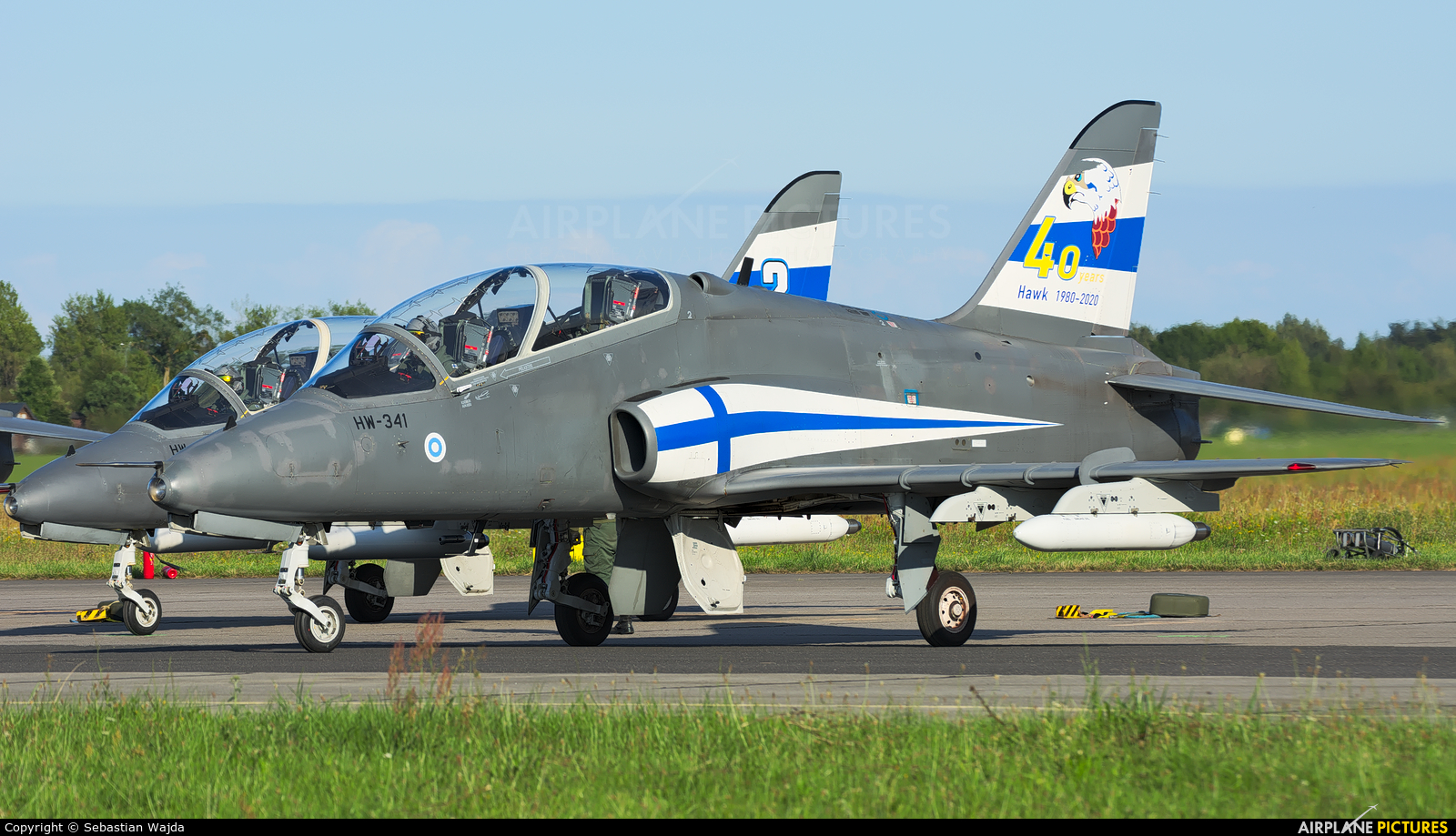 Finland - Air Force: Midnight Hawks HW-341 aircraft at Gdynia- Babie Doły (Oksywie)