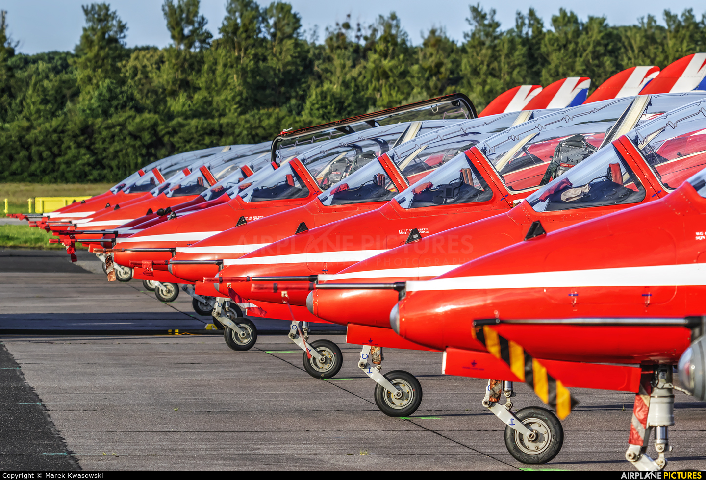 Royal Air Force "Red Arrows" XX219 aircraft at Gdynia- Babie Doły (Oksywie)