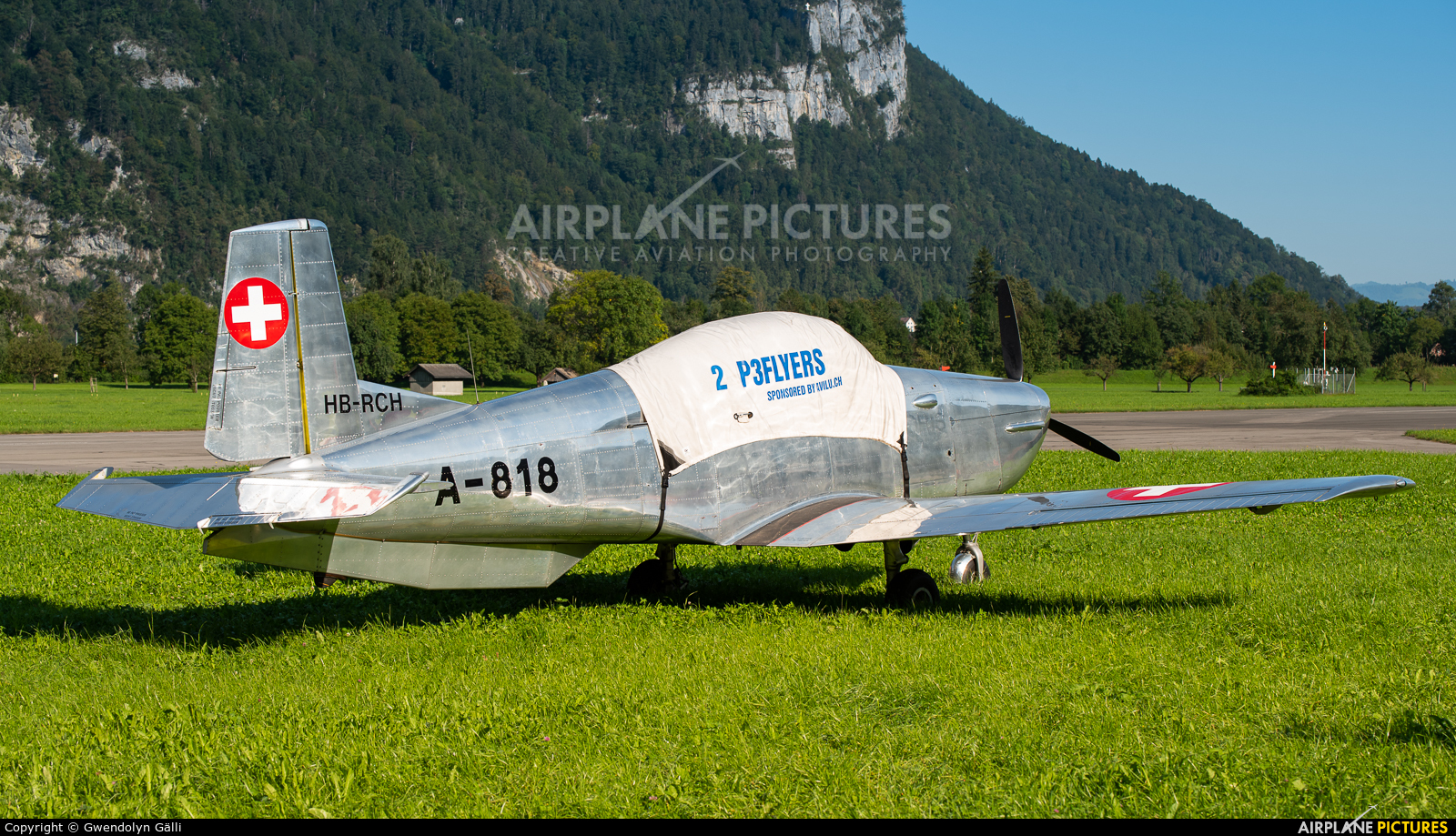 P3 Flyers Ticino HB-RCH aircraft at Mollis