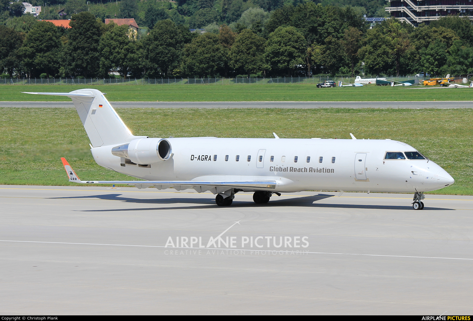 Global Reach Aviation D-AGRA aircraft at Innsbruck