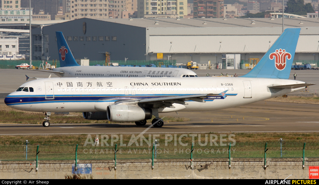 China Southern Airlines B-2368 aircraft at Shenzhen Bao