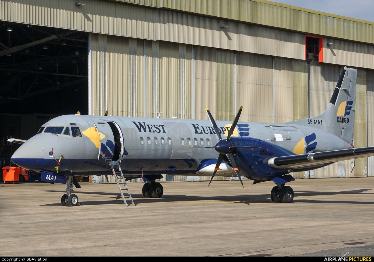 West Air Europe SE-MAJ aircraft at East Midlands