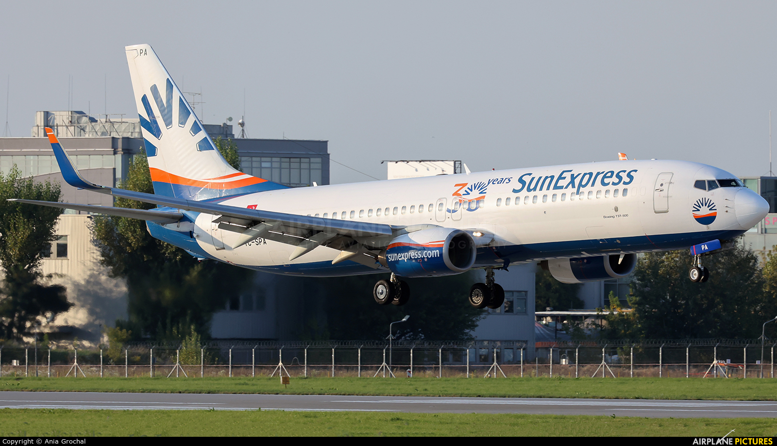 SunExpress TC-SPA aircraft at Warsaw - Frederic Chopin