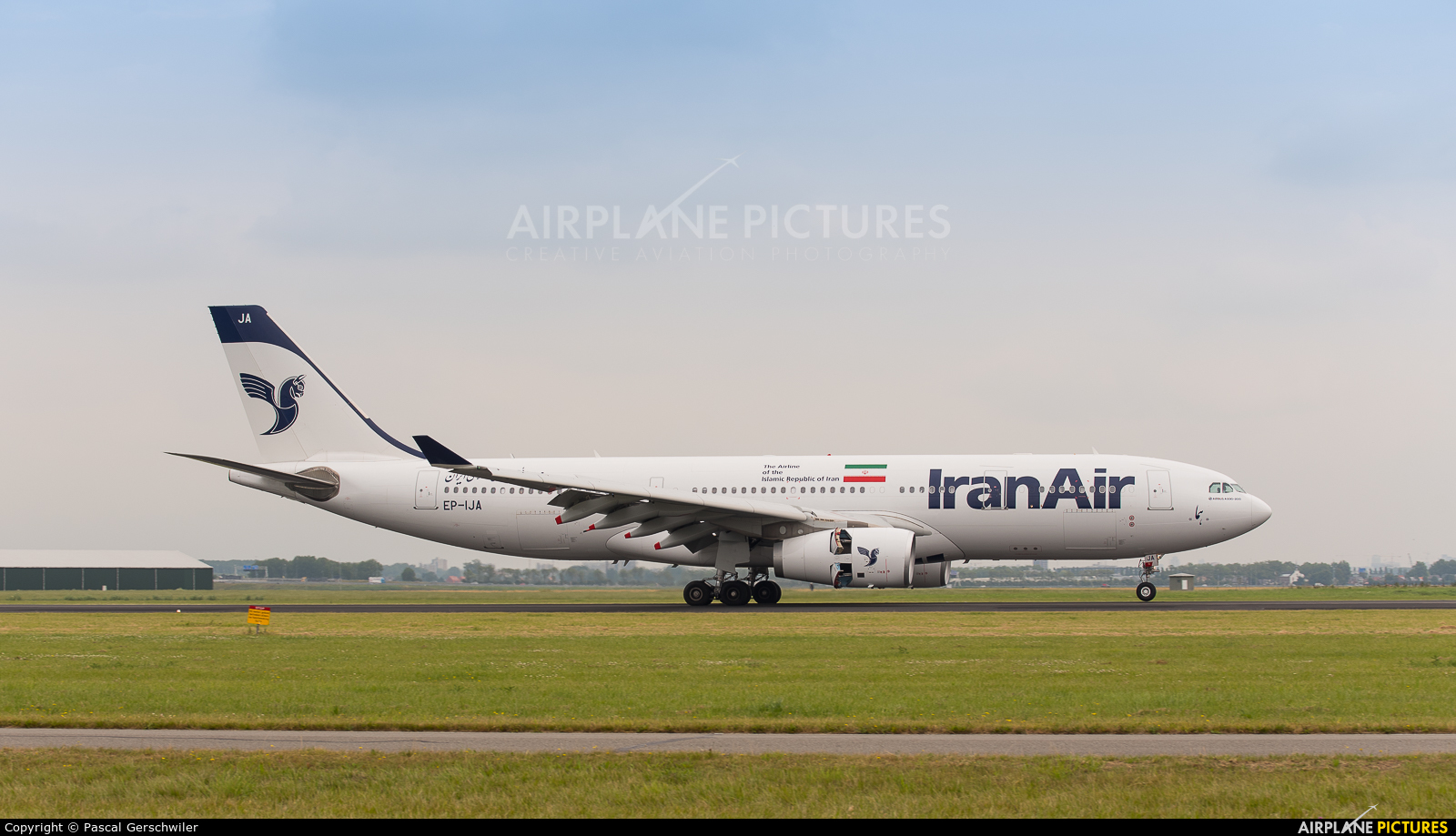 Iran Air EP-IJA aircraft at Amsterdam - Schiphol