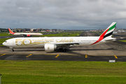 Emirates Boeing 777 wears "Year of the Fiftieth" livery title=