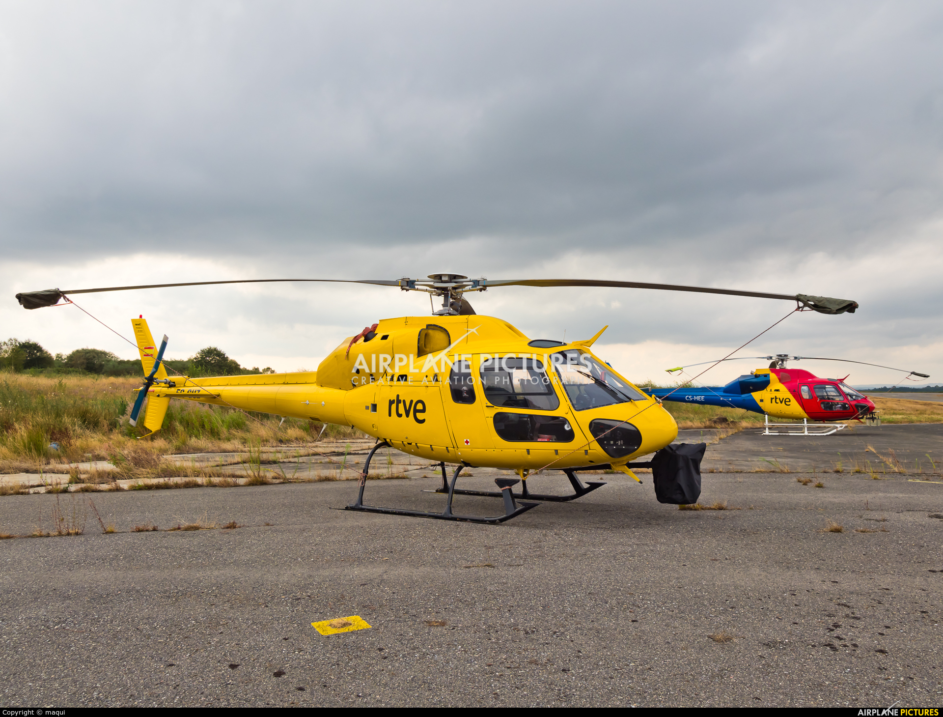 Sky Helicopteros EC-GUZ aircraft at Lugo - Rozas