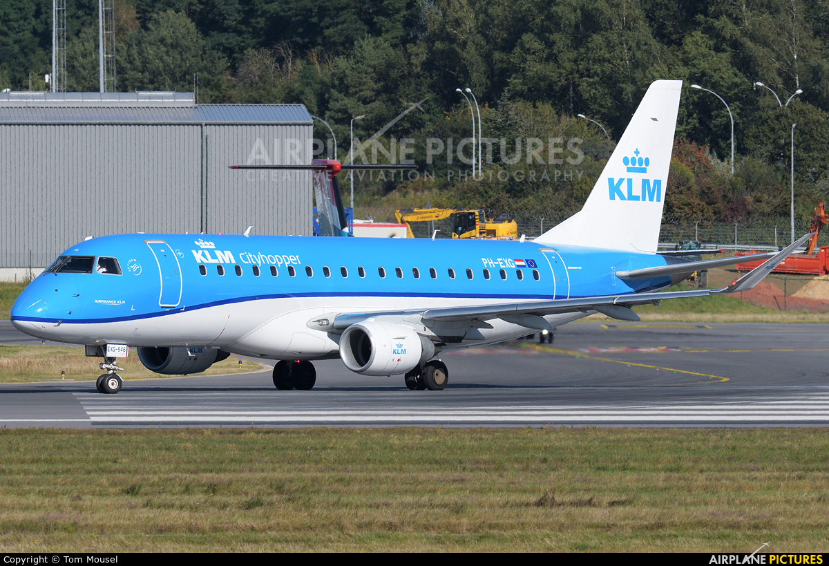 KLM Cityhopper PH-EXG aircraft at Luxembourg - Findel