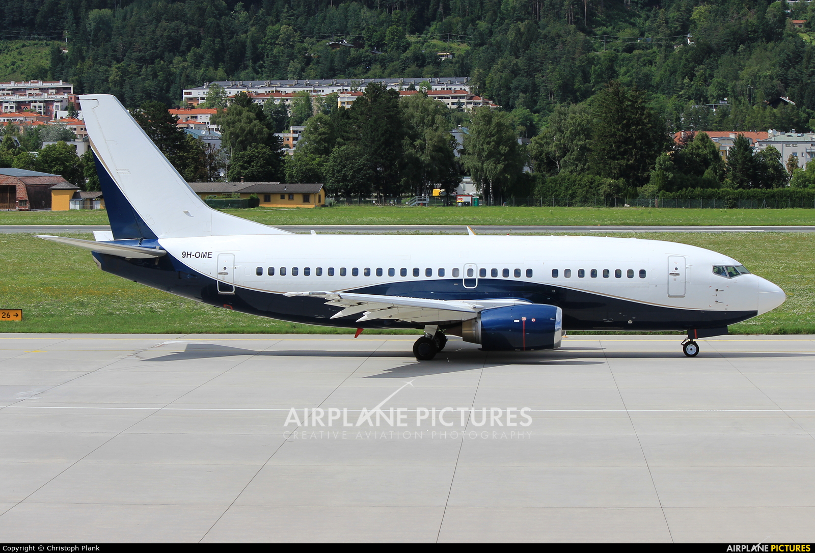 AIR X Charter 9H-OME aircraft at Innsbruck