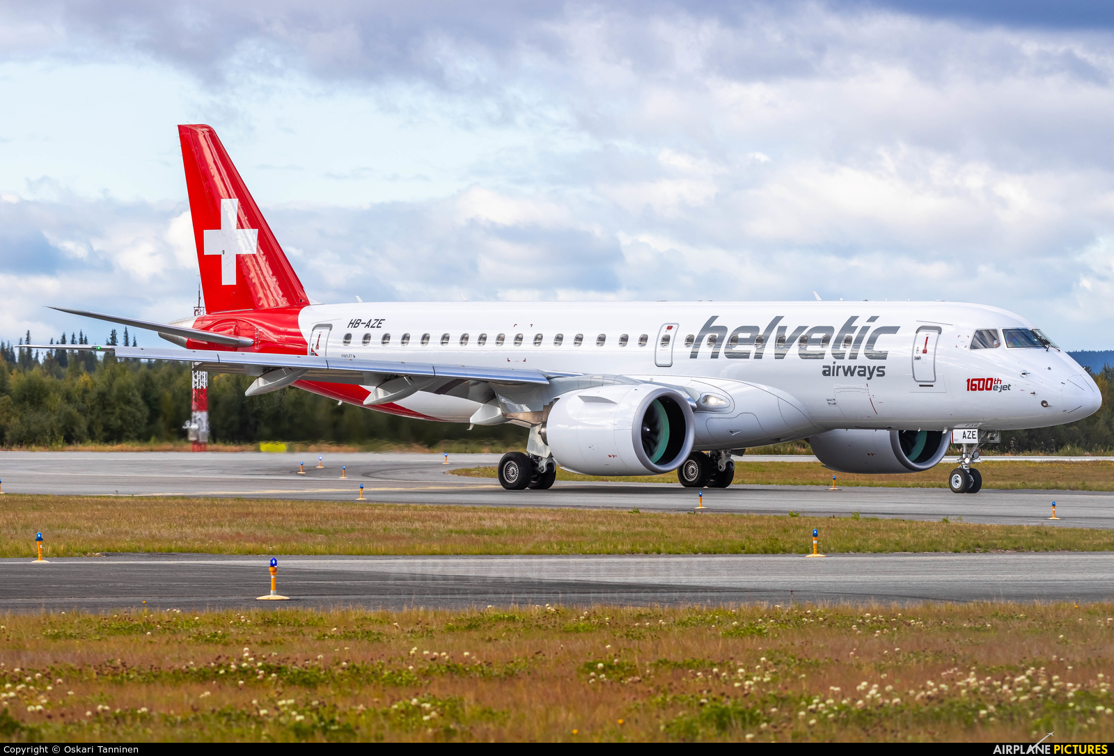 Helvetic Airways HB-AZE aircraft at Kittilä