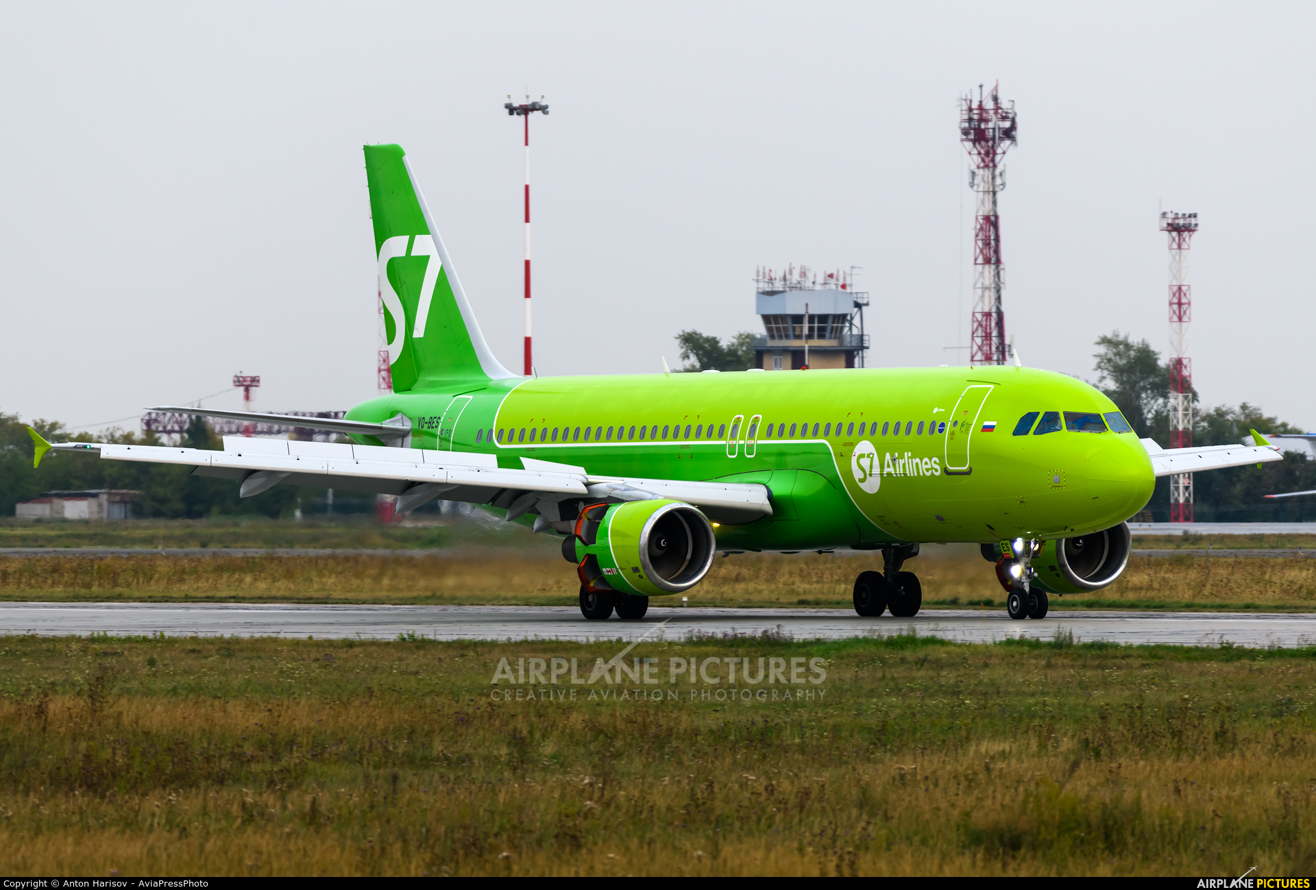 S7 Airlines VQ-BES aircraft at Chelyabinsk