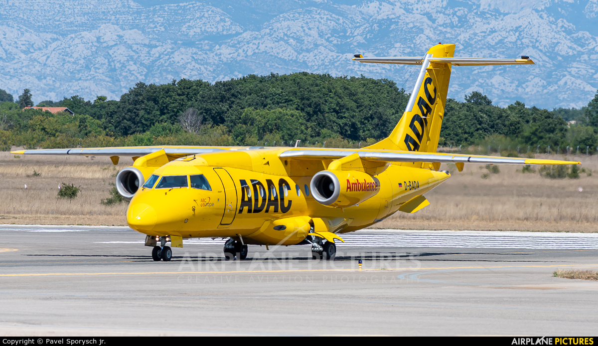 ADAC Luftrettung D-BADA aircraft at Zadar