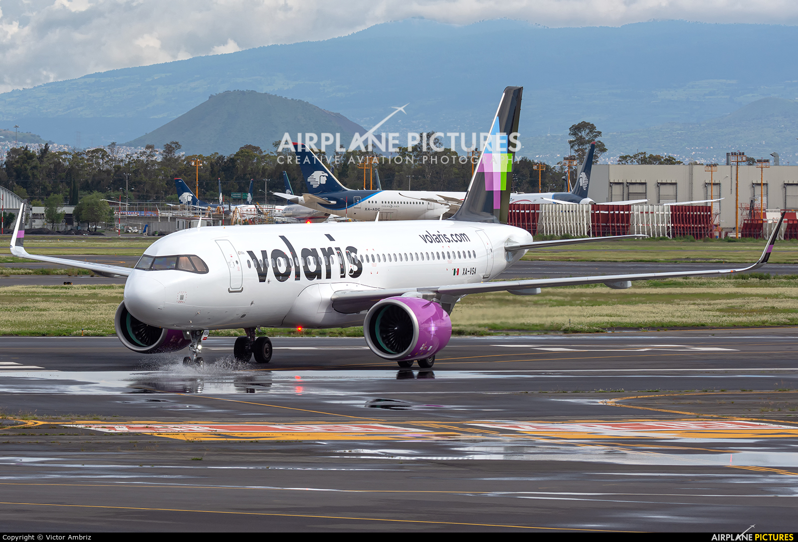 Volaris XA-VSA aircraft at Mexico City - Licenciado Benito Juarez Intl