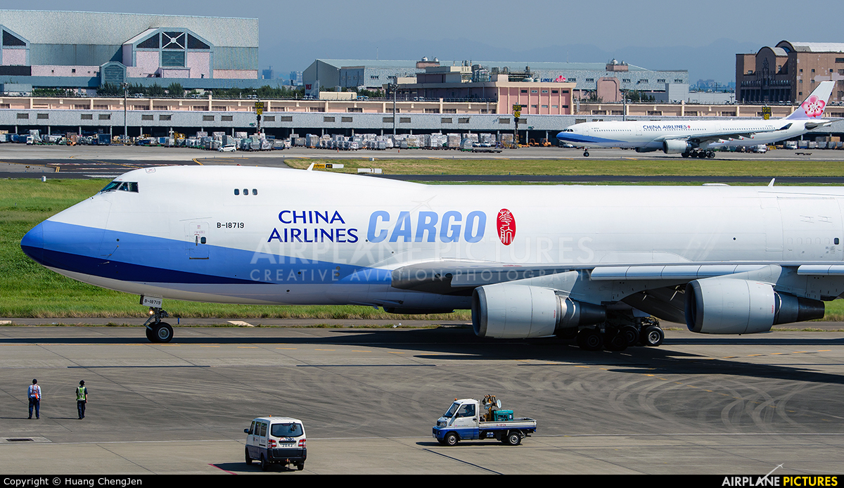 China Airlines Cargo B-18719 aircraft at Taipei - Taoyuan Intl