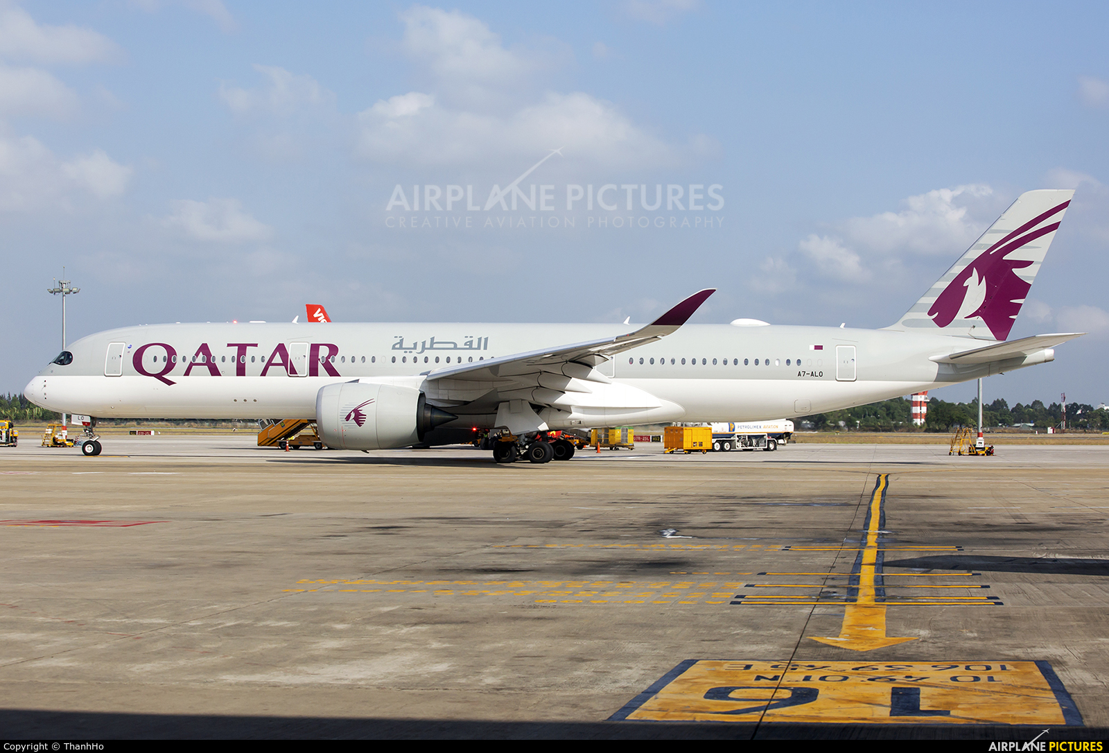 Qatar Airways A7-ALO aircraft at Ho Chi Minh City - Tan Son Nhat Intl