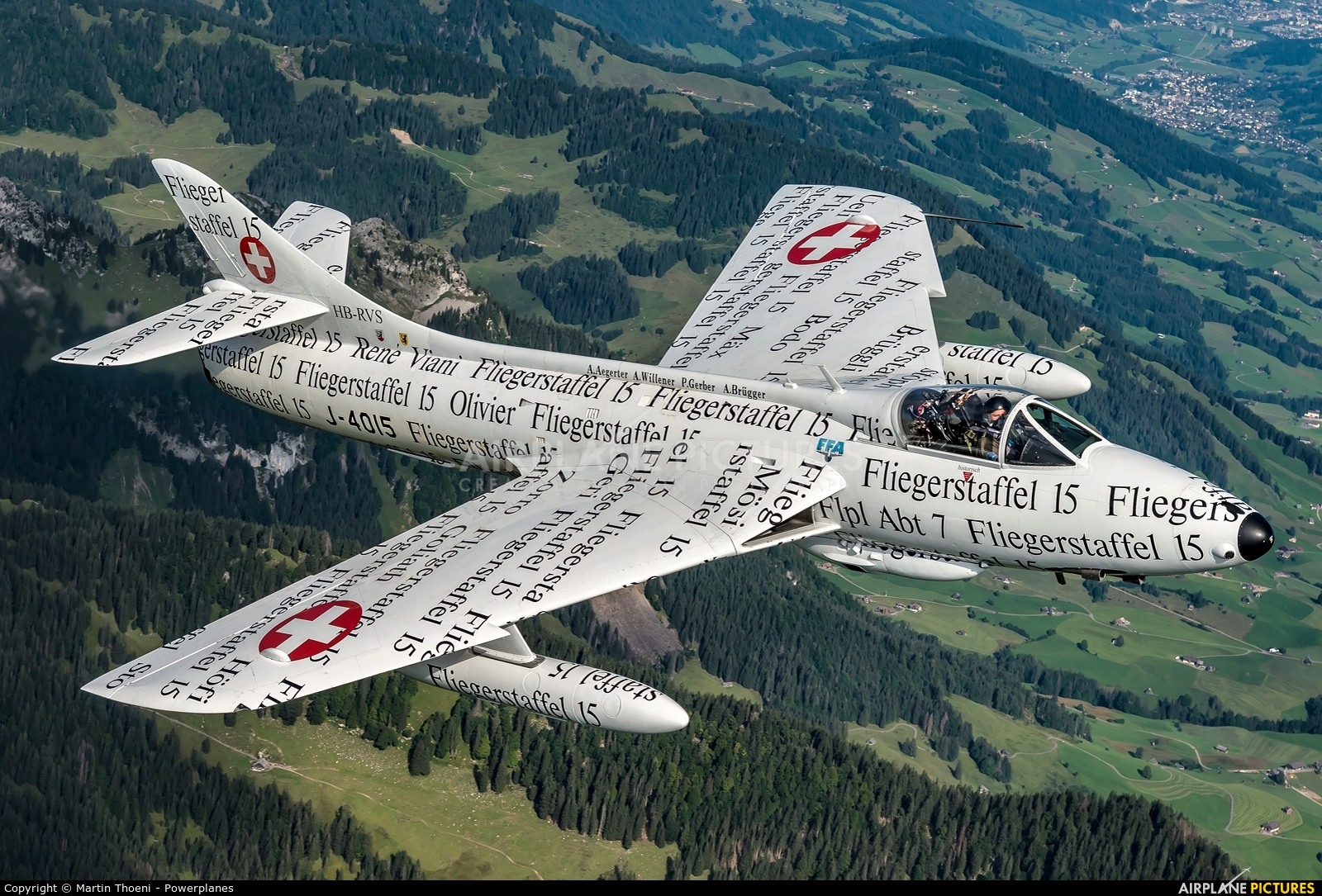Hunterverein Obersimmenthal HB-RVS aircraft at In Flight - Switzerland