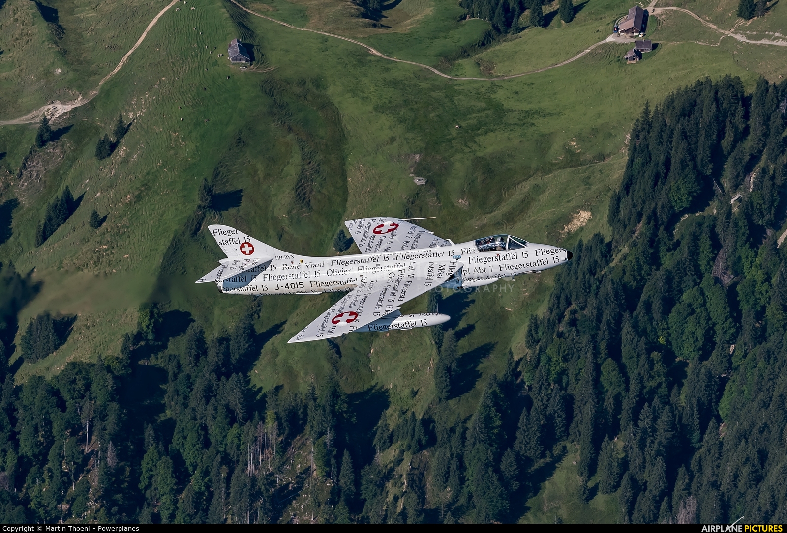 Hunterverein Obersimmenthal HB-RVS aircraft at In Flight - Switzerland