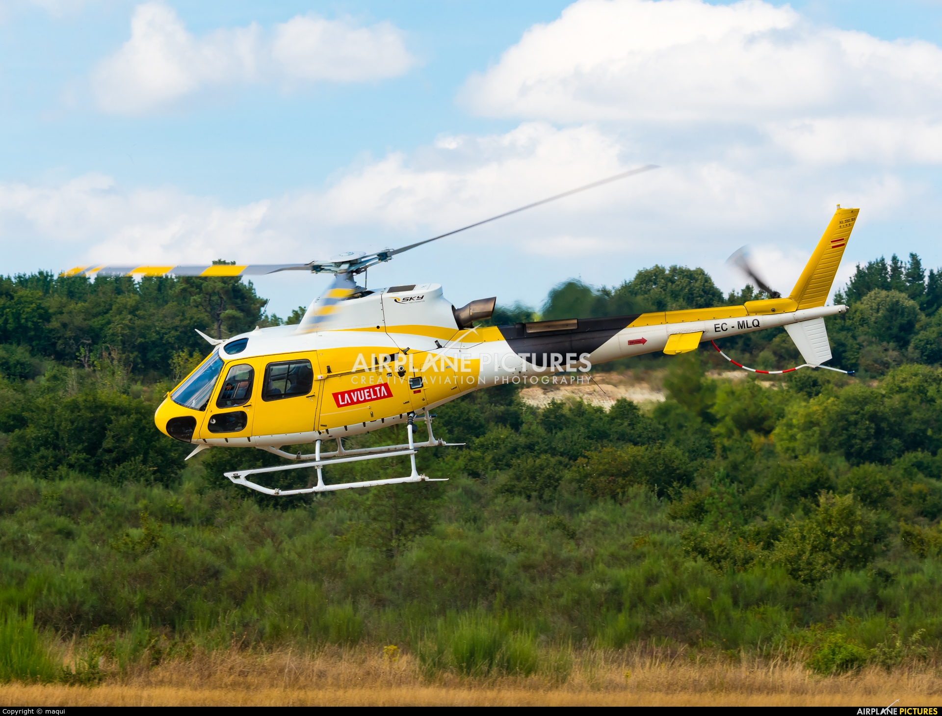 Sky Helicopteros EC-MLQ aircraft at Campo de vuelo "As Lamas"